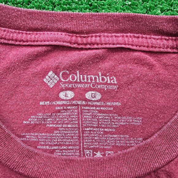 Columbia‎ Tshirt Mens Large Red PHG Performance Hunting Dog Outdoor Apparel - Picture 6 of 7